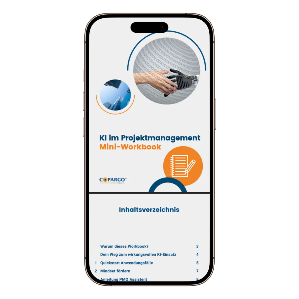 Titelgrafik Mini-Workbook KI im Projektmanagement