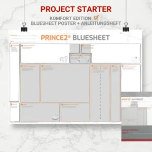 Project Starter PRINCE2 - Komfort-Edition (Bluesheet Poster + Anleitungsheft, gerollt)
