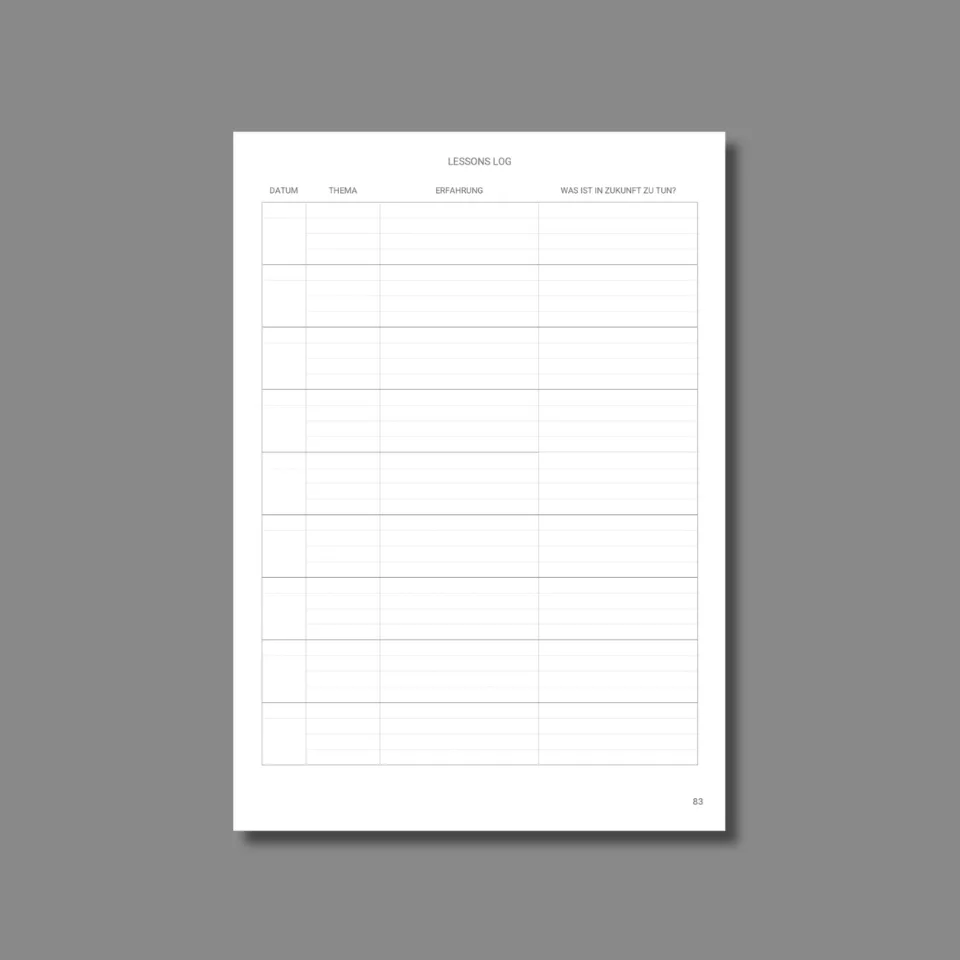 Project Log
